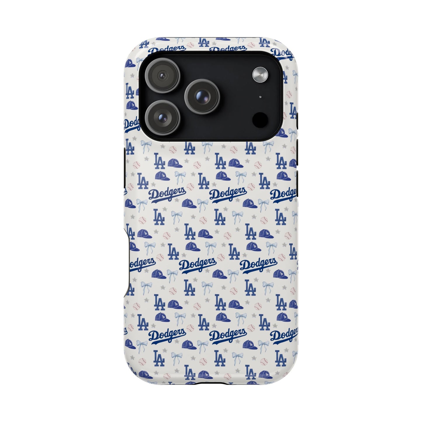 Los Angeles Dodgers Pattern Magnetic Impact-Resistant Phone Case