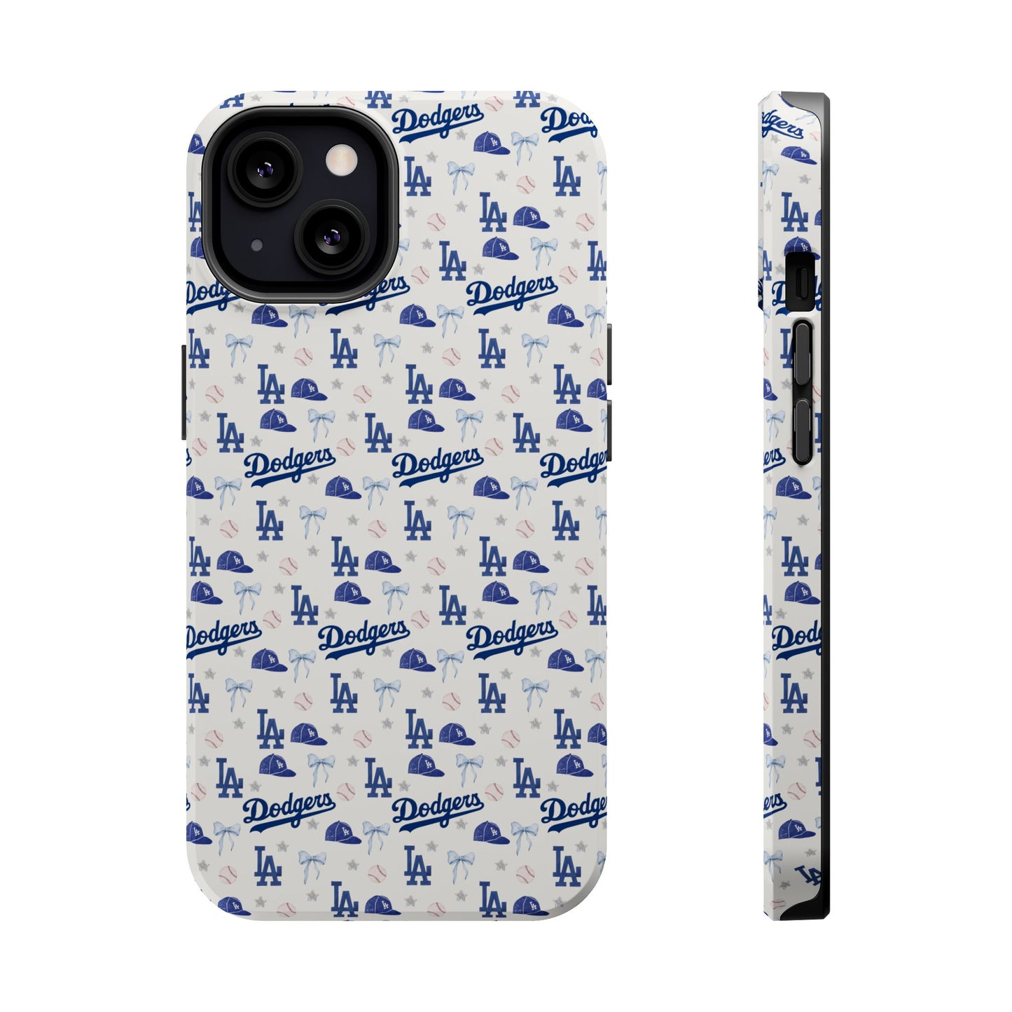 Los Angeles Dodgers Pattern Magnetic Impact-Resistant Phone Case