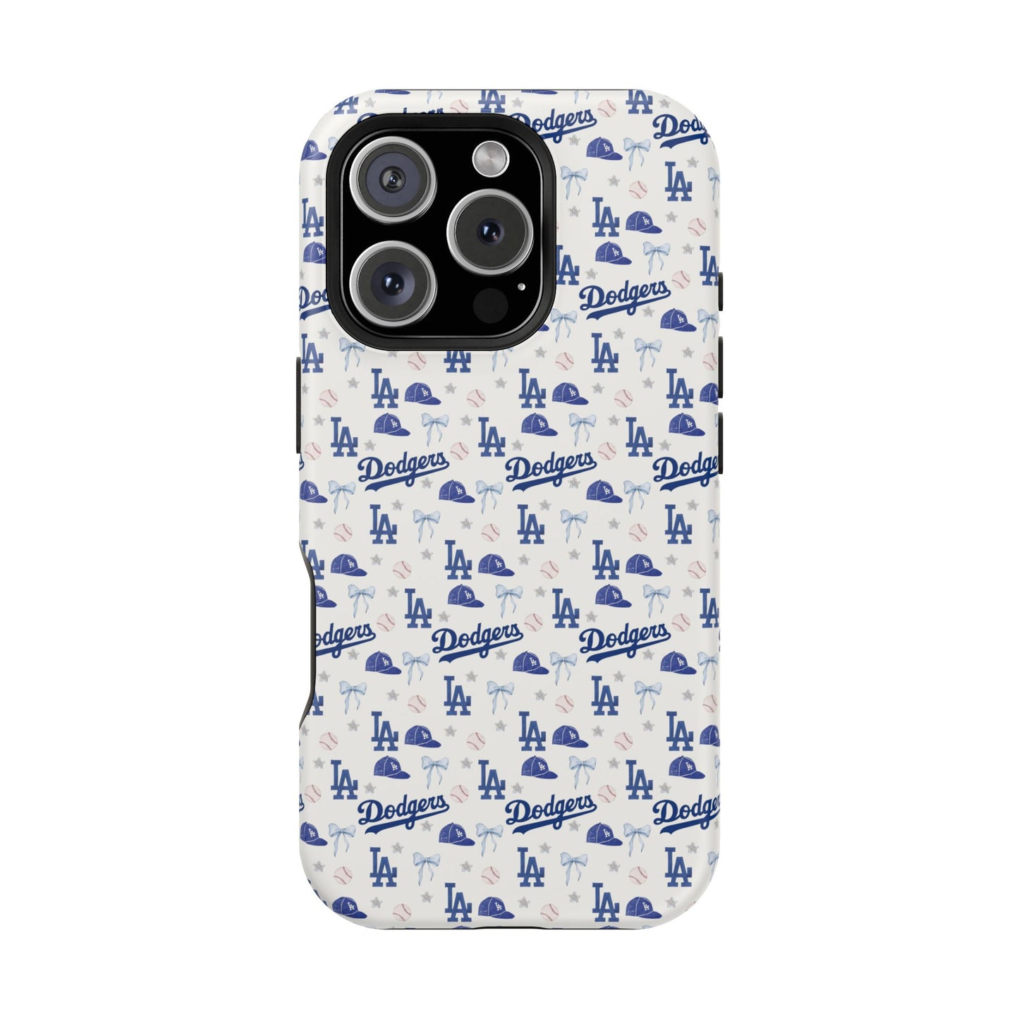 Los Angeles Dodgers Pattern Magnetic Impact-Resistant Phone Case