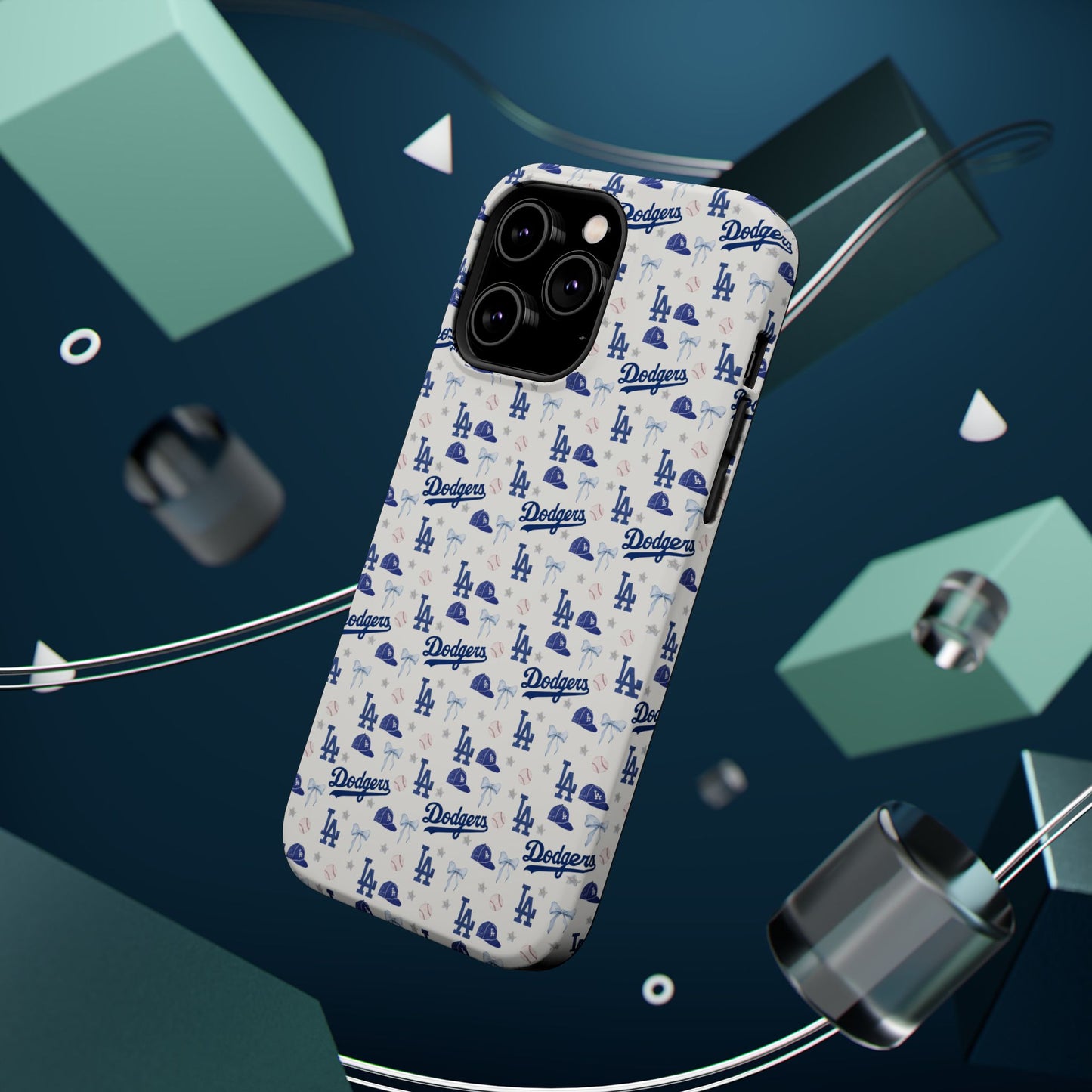 Los Angeles Dodgers Pattern Magnetic Impact-Resistant Phone Case