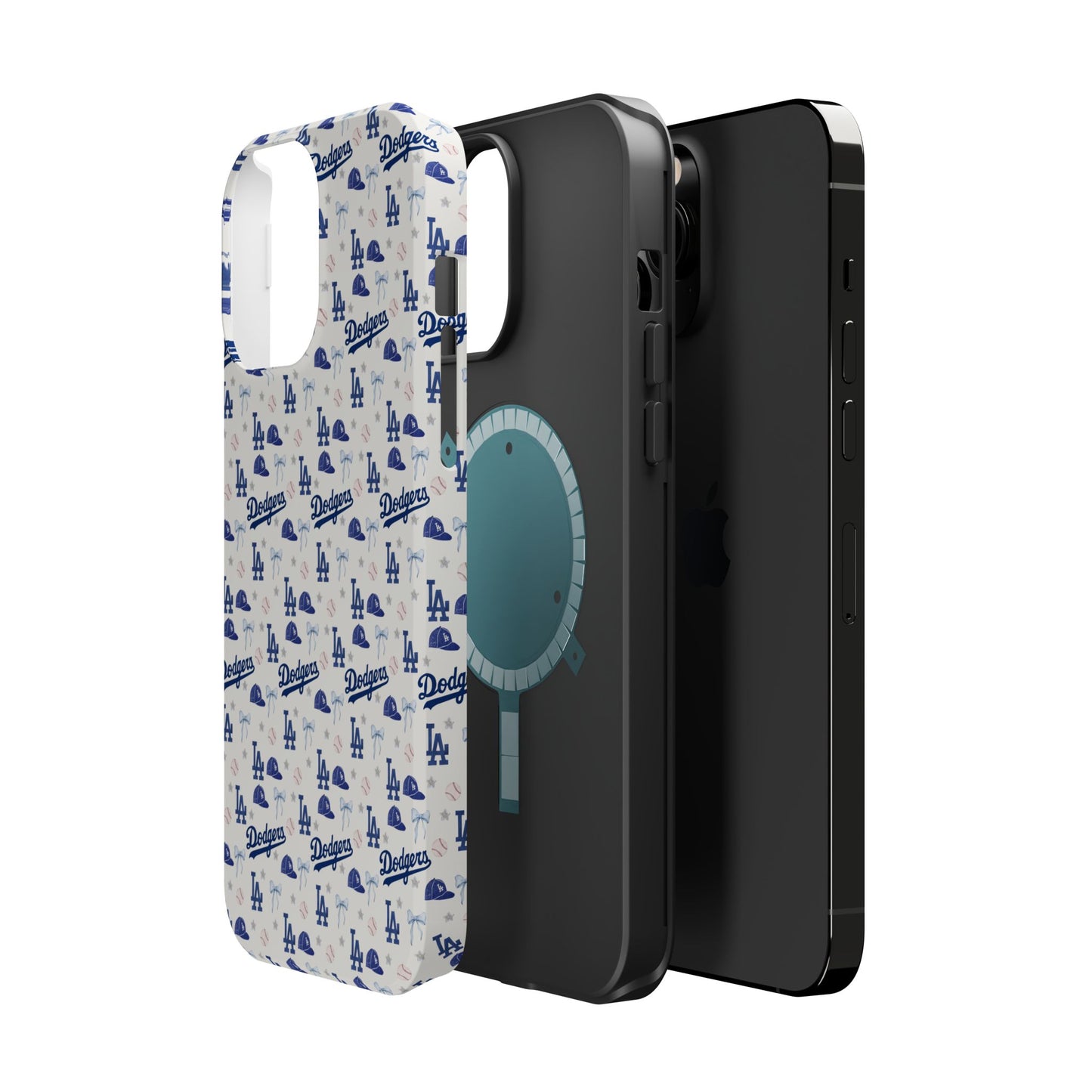 Los Angeles Dodgers Pattern Magnetic Impact-Resistant Phone Case