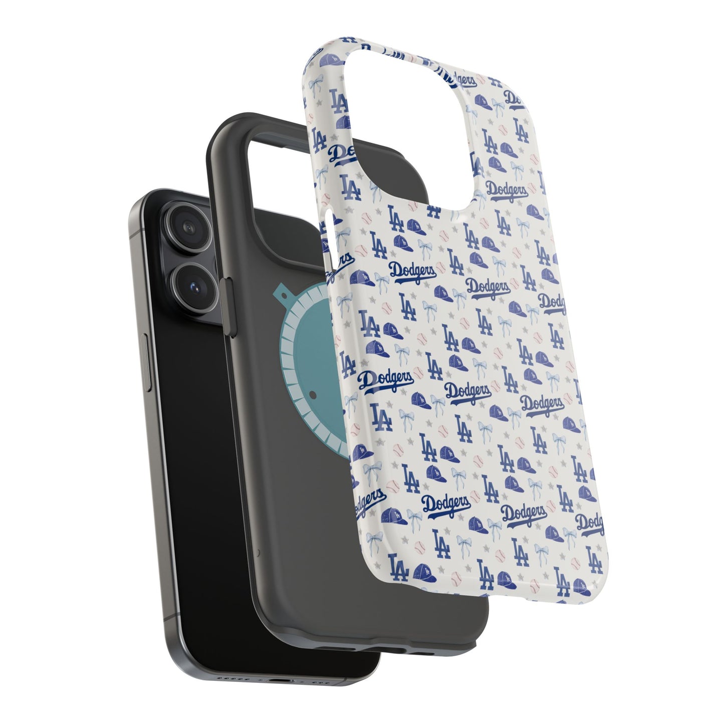 Los Angeles Dodgers Pattern Magnetic Impact-Resistant Phone Case