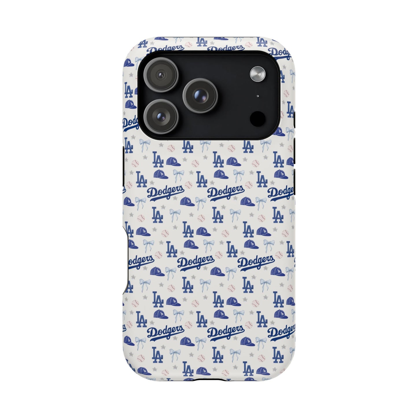 Los Angeles Dodgers Pattern Magnetic Impact-Resistant Phone Case