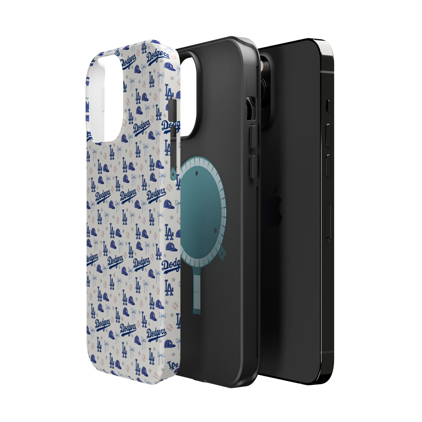Los Angeles Dodgers Pattern Magnetic Impact-Resistant Phone Case