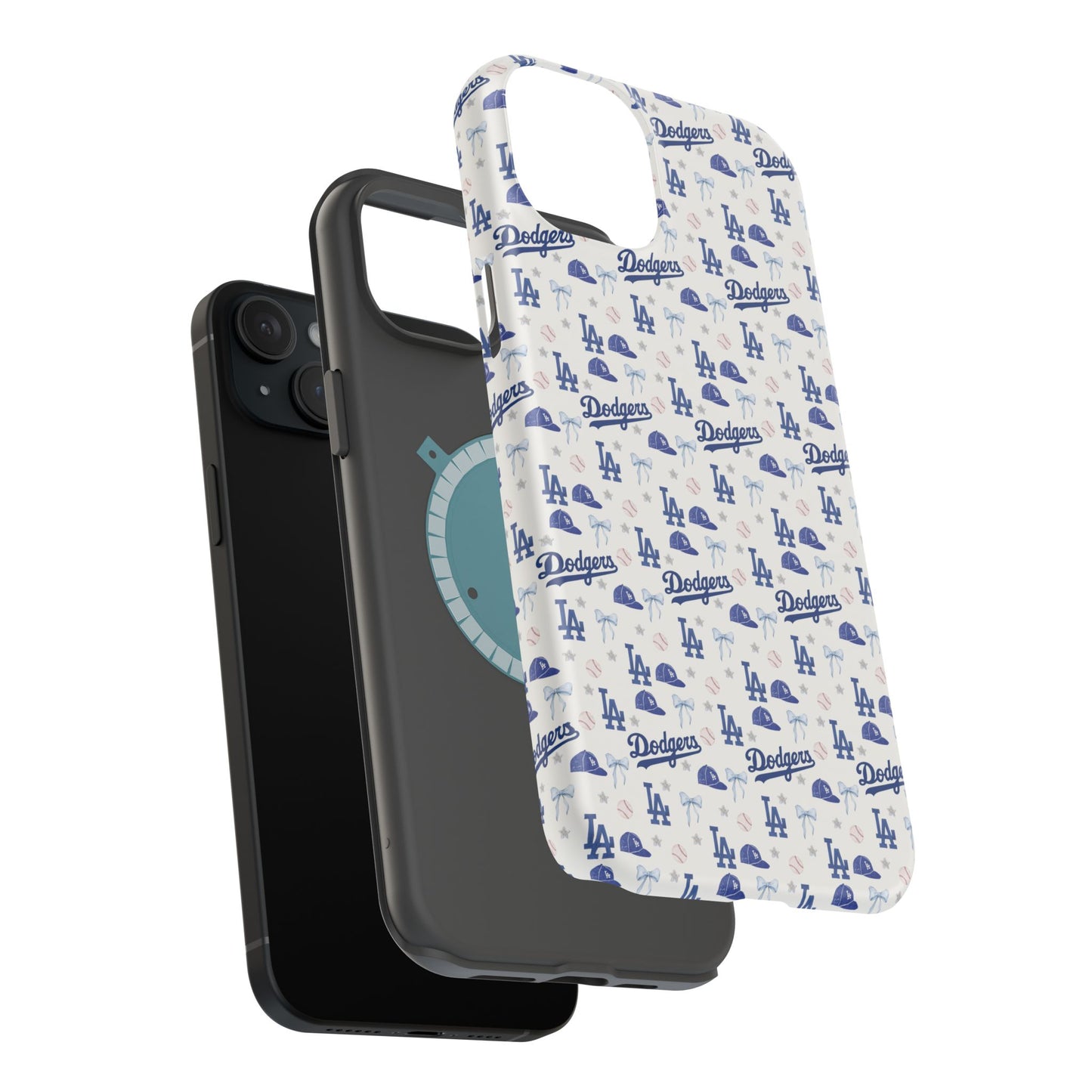 Los Angeles Dodgers Pattern Magnetic Impact-Resistant Phone Case