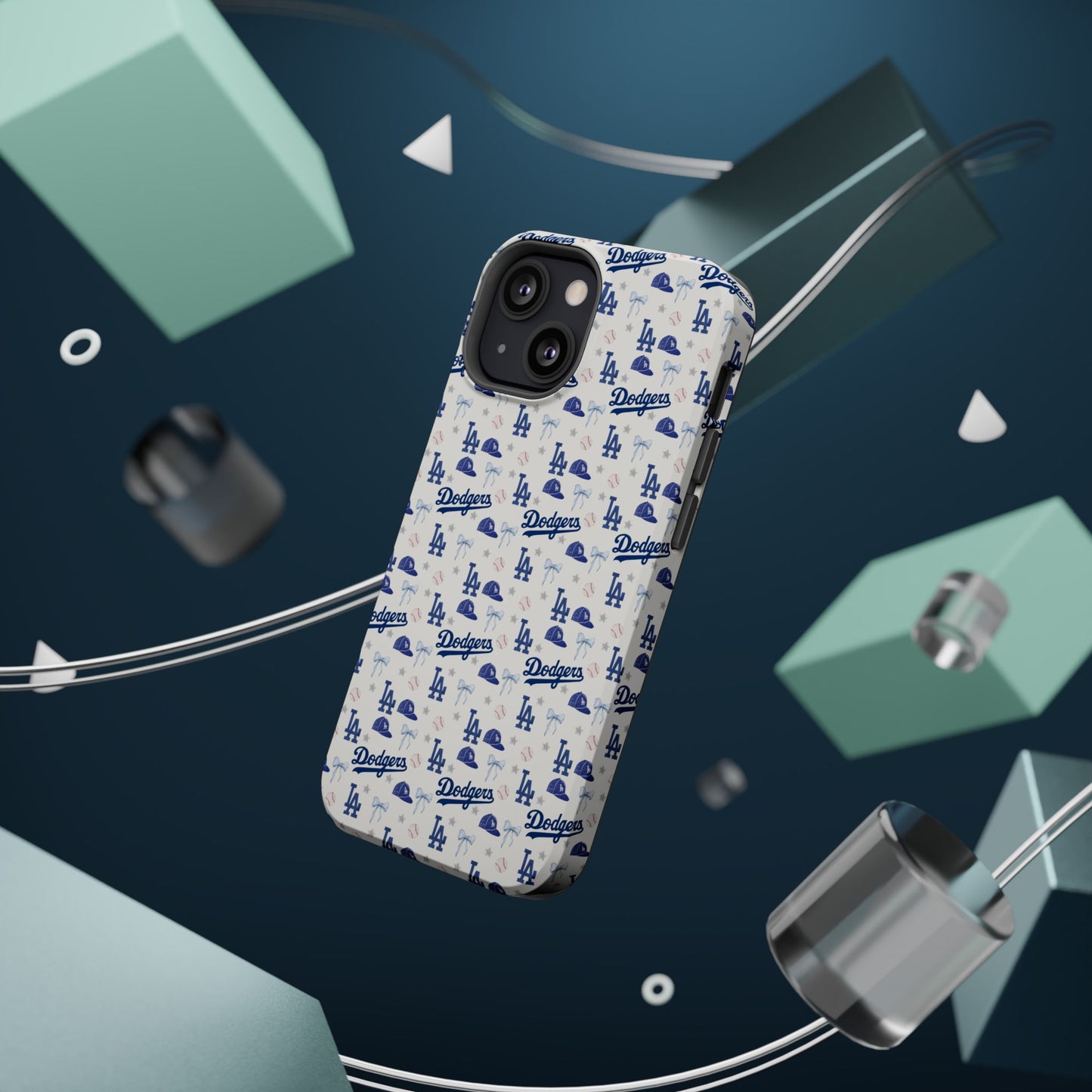 Los Angeles Dodgers Pattern Magnetic Impact-Resistant Phone Case