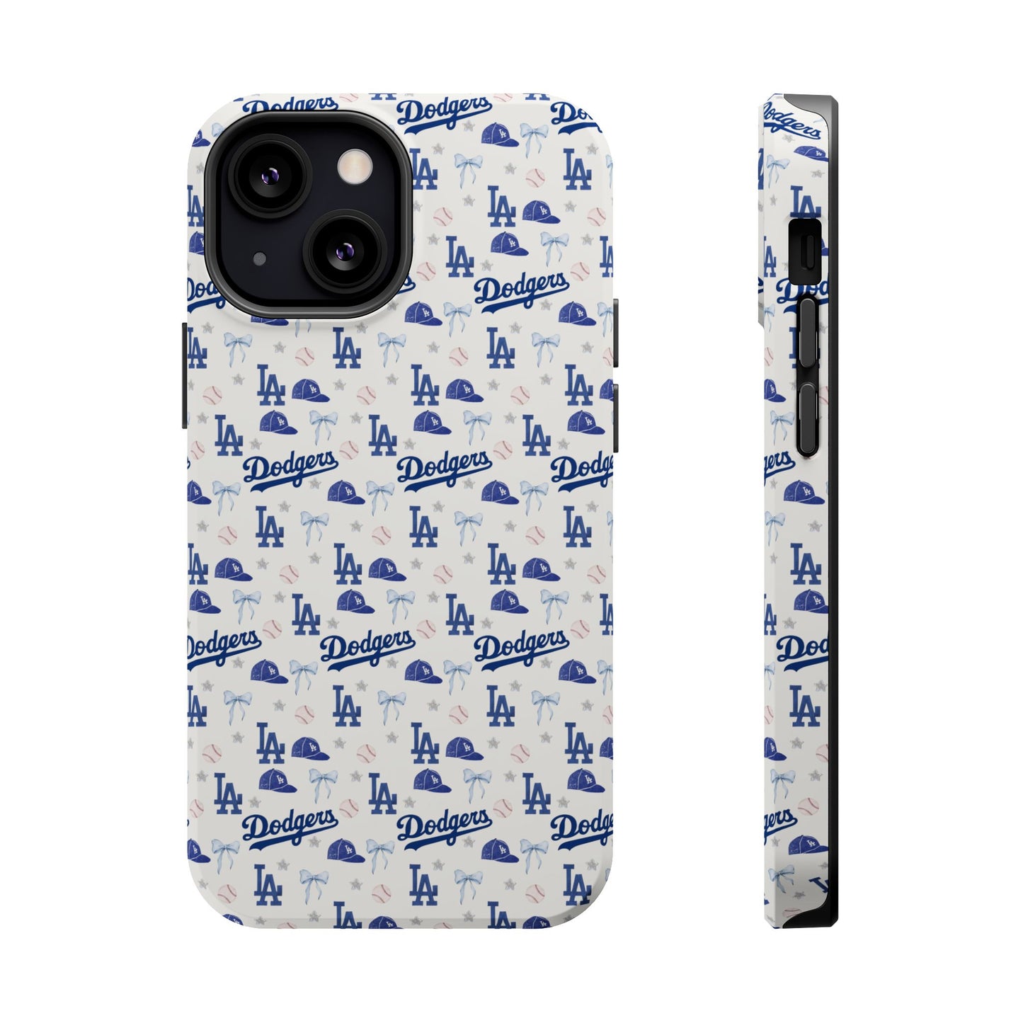 Los Angeles Dodgers Pattern Magnetic Impact-Resistant Phone Case