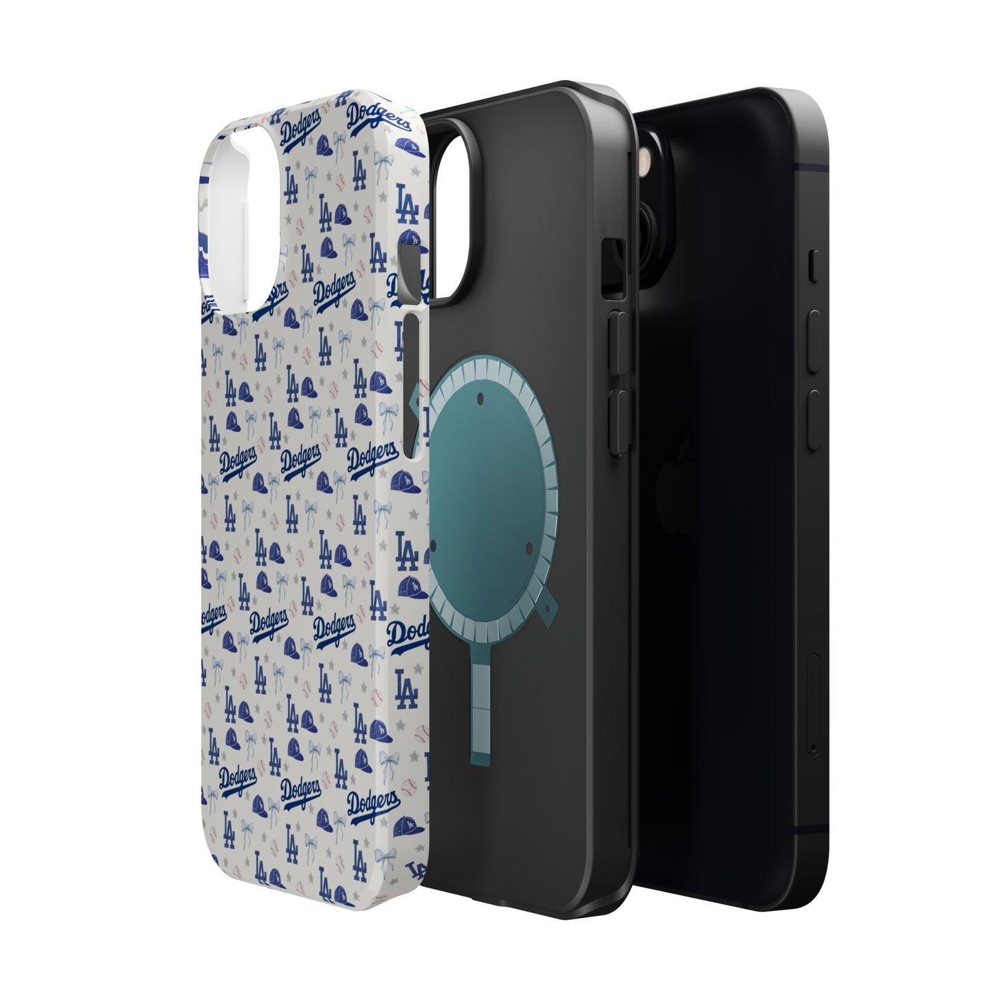 Los Angeles Dodgers Pattern Magnetic Impact-Resistant Phone Case