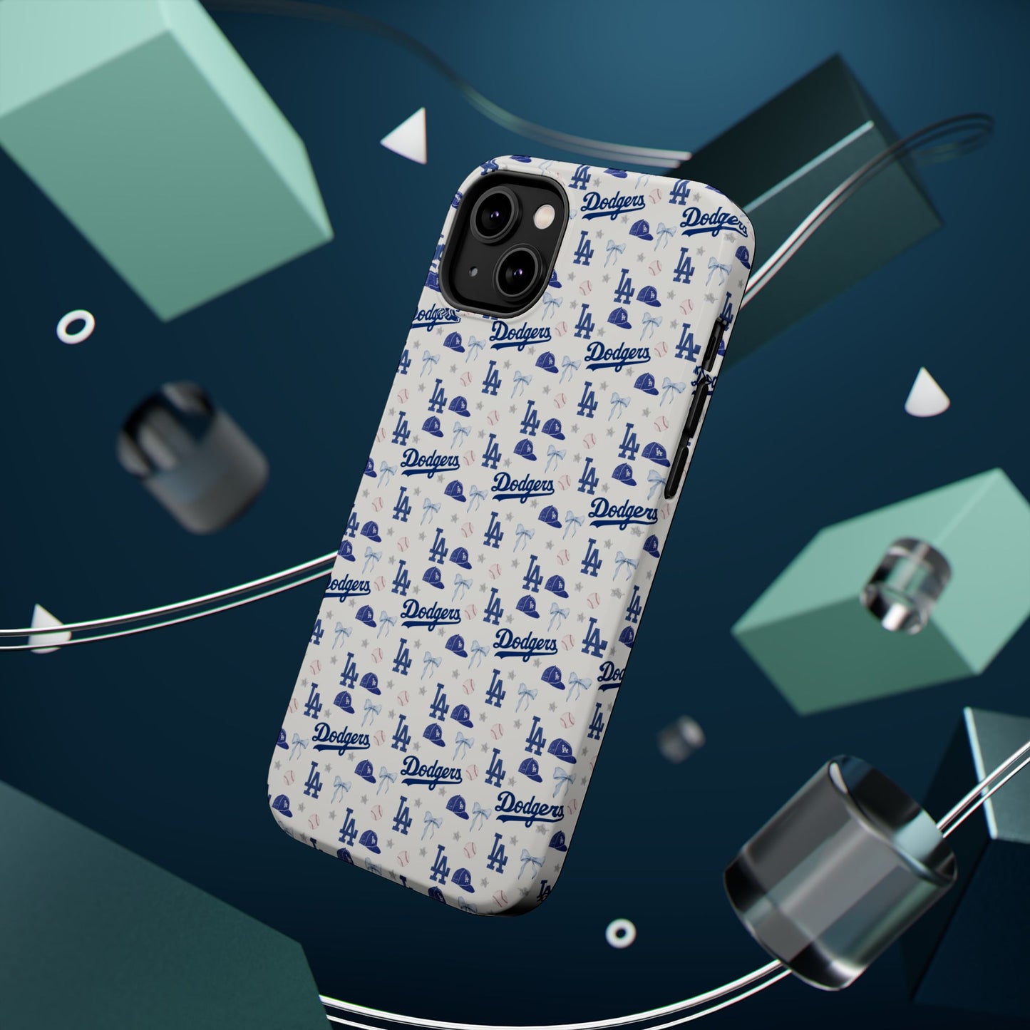 Los Angeles Dodgers Pattern Magnetic Impact-Resistant Phone Case