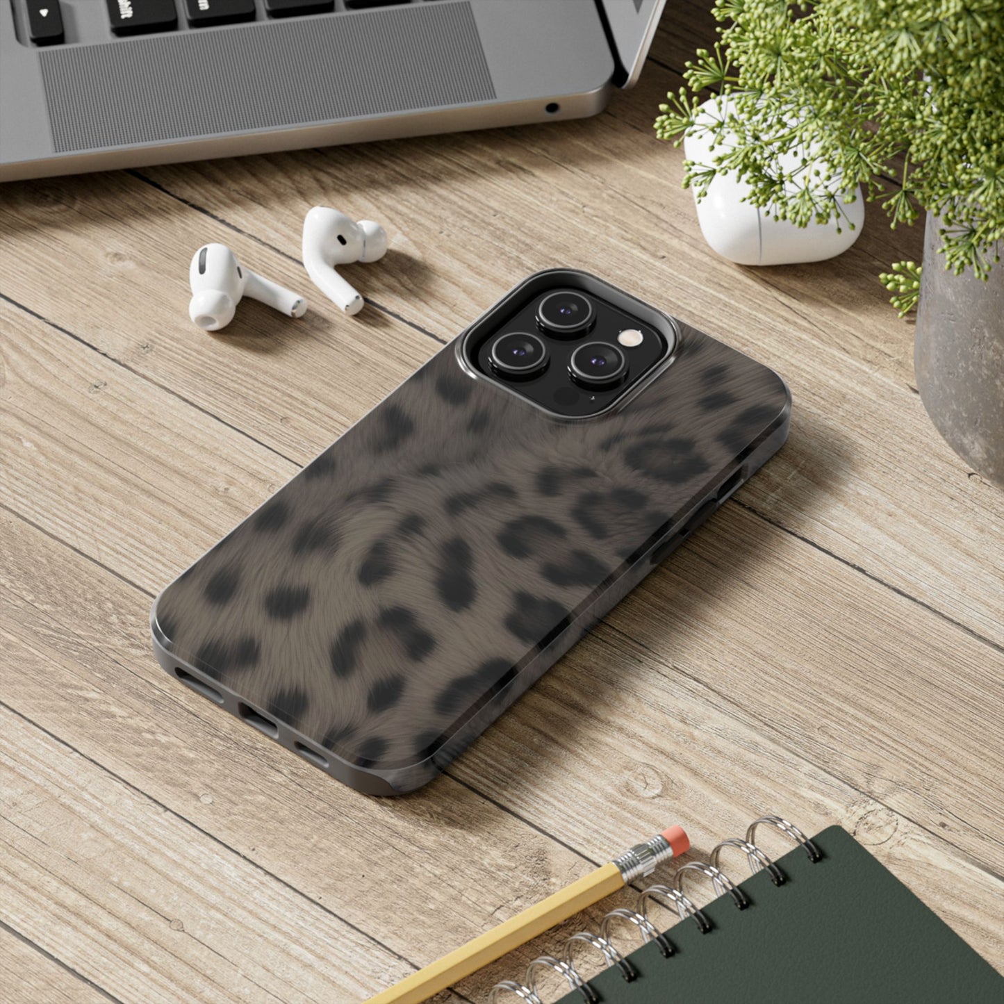 Leopard Print Tough Phone Case — Animal-Print Phone Cover