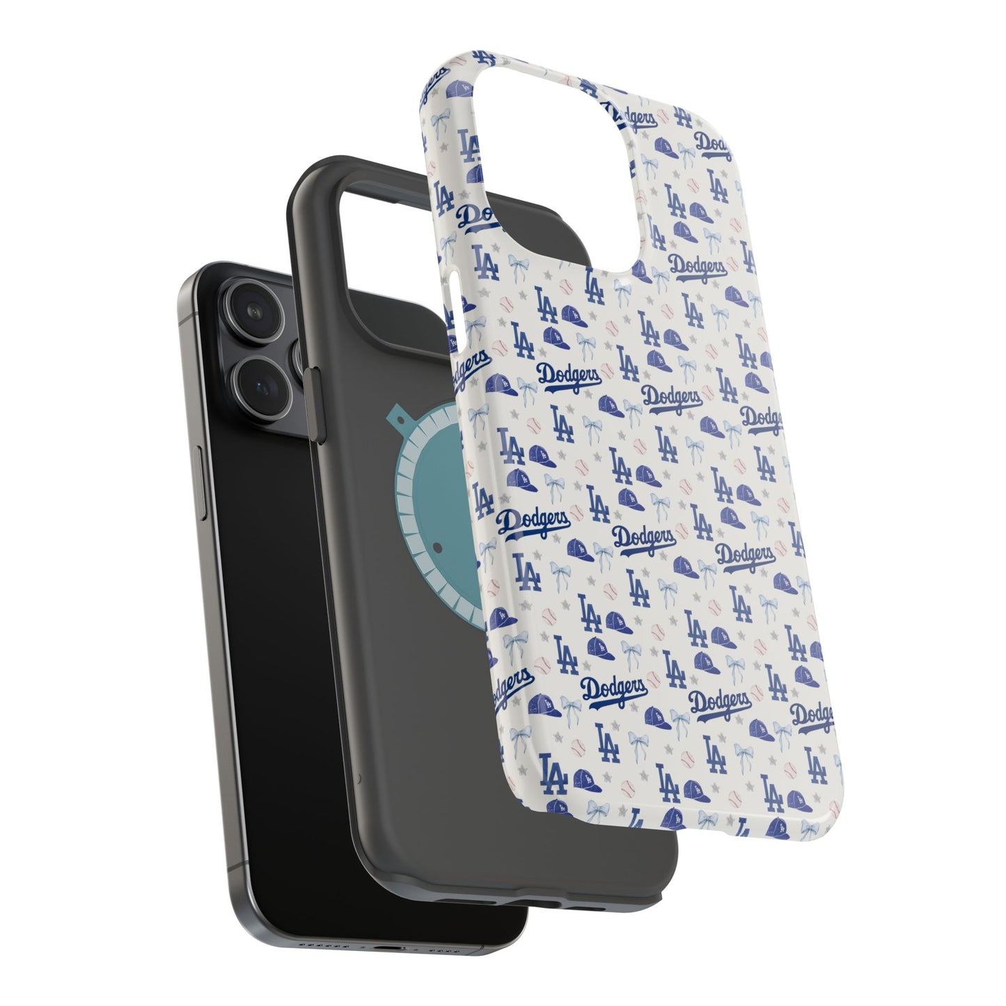 Los Angeles Dodgers Pattern Magnetic Impact-Resistant Phone Case