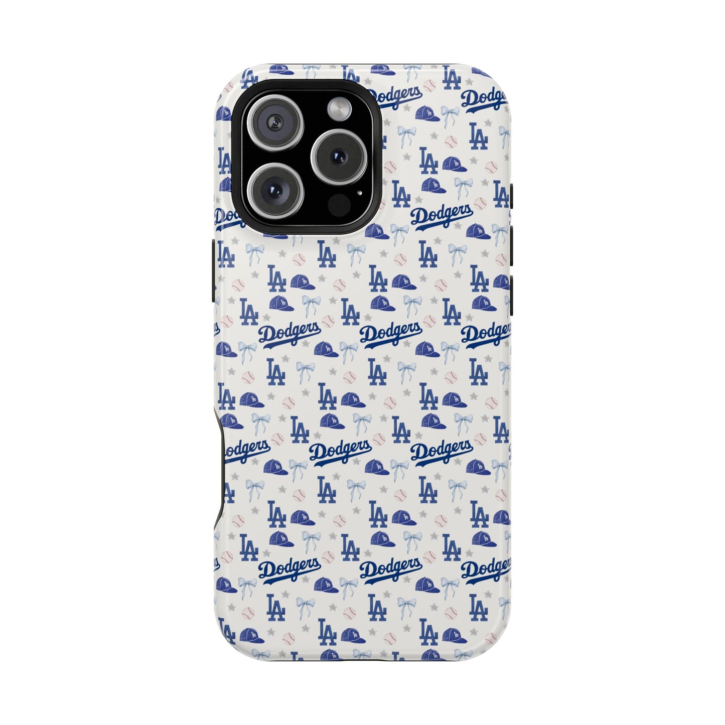 Los Angeles Dodgers Pattern Magnetic Impact-Resistant Phone Case