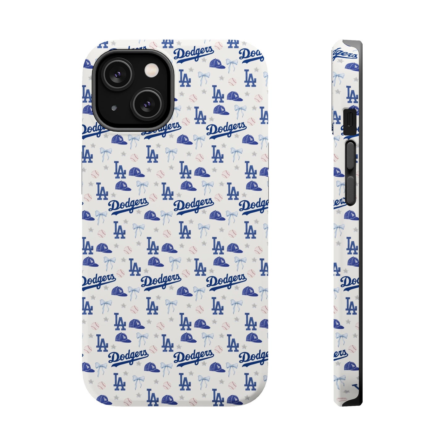 Los Angeles Dodgers Pattern Magnetic Impact-Resistant Phone Case