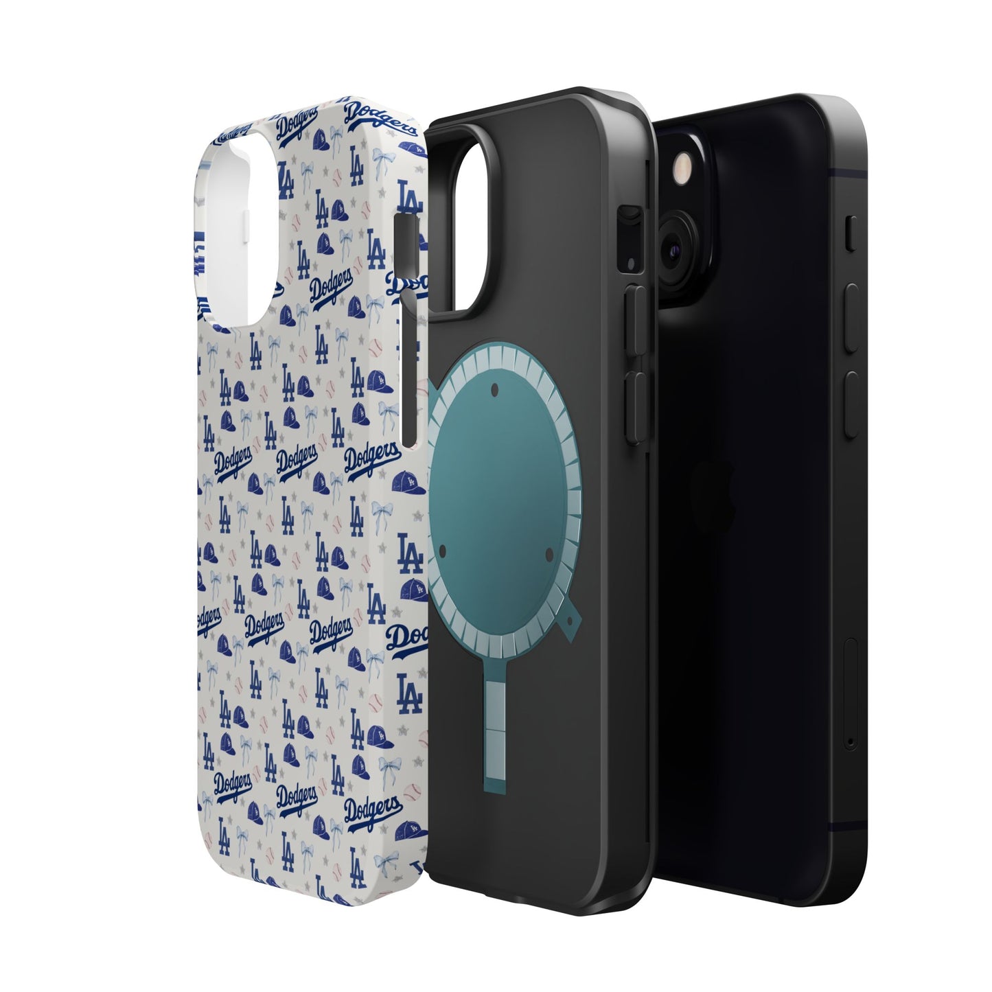 Los Angeles Dodgers Pattern Magnetic Impact-Resistant Phone Case