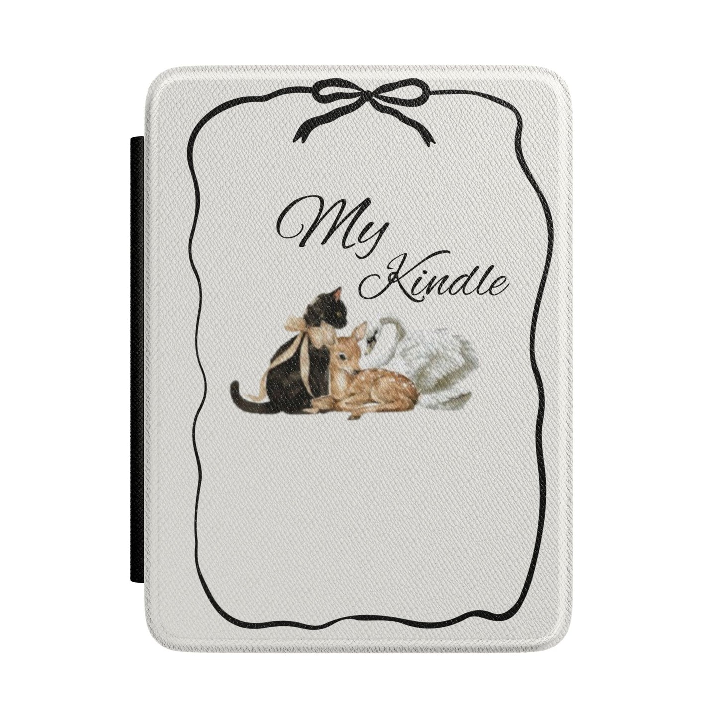 Kindle Case - "My Kindle" Cozy Cat Cover, Cute Book Lover E-Reader Sleeve