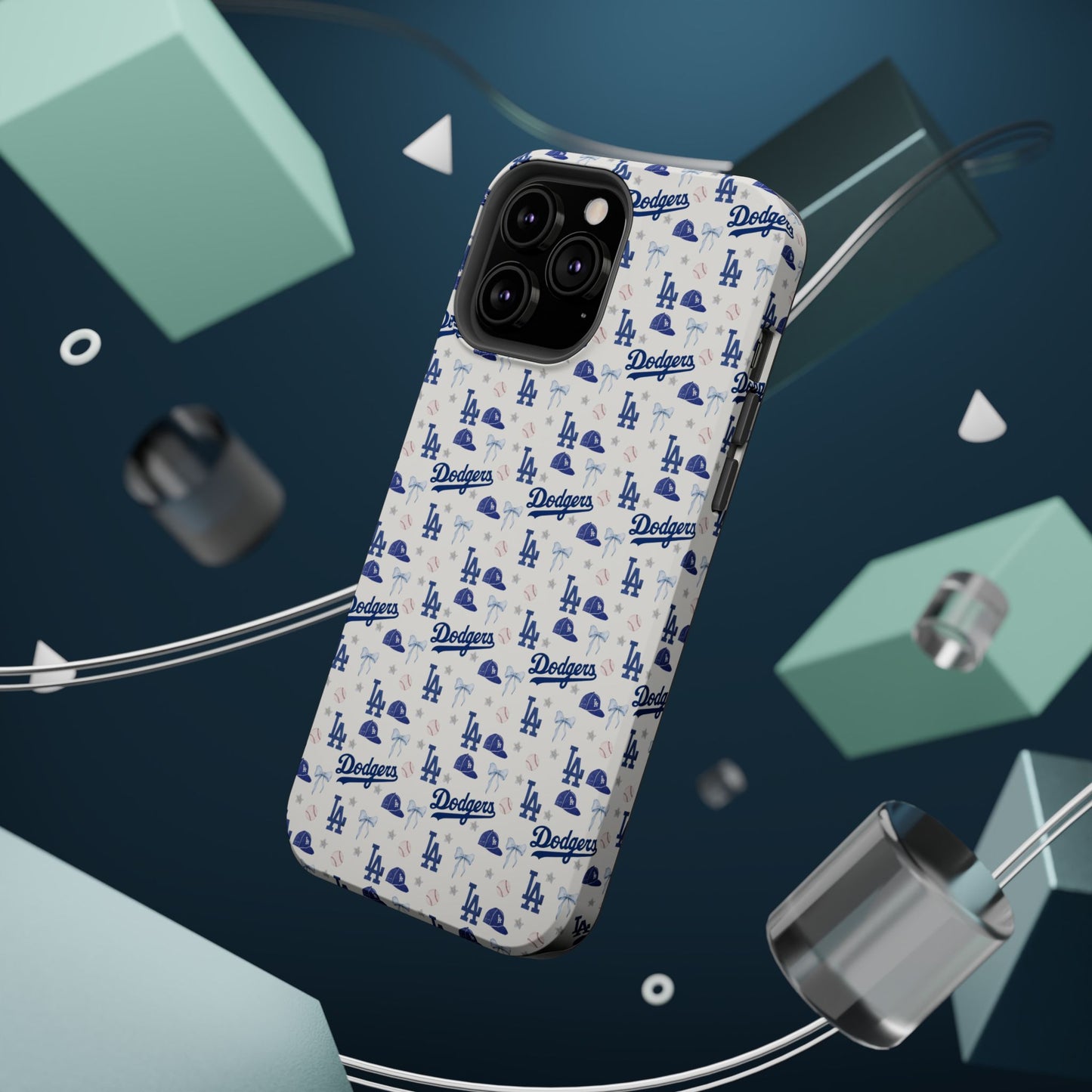 Los Angeles Dodgers Pattern Magnetic Impact-Resistant Phone Case