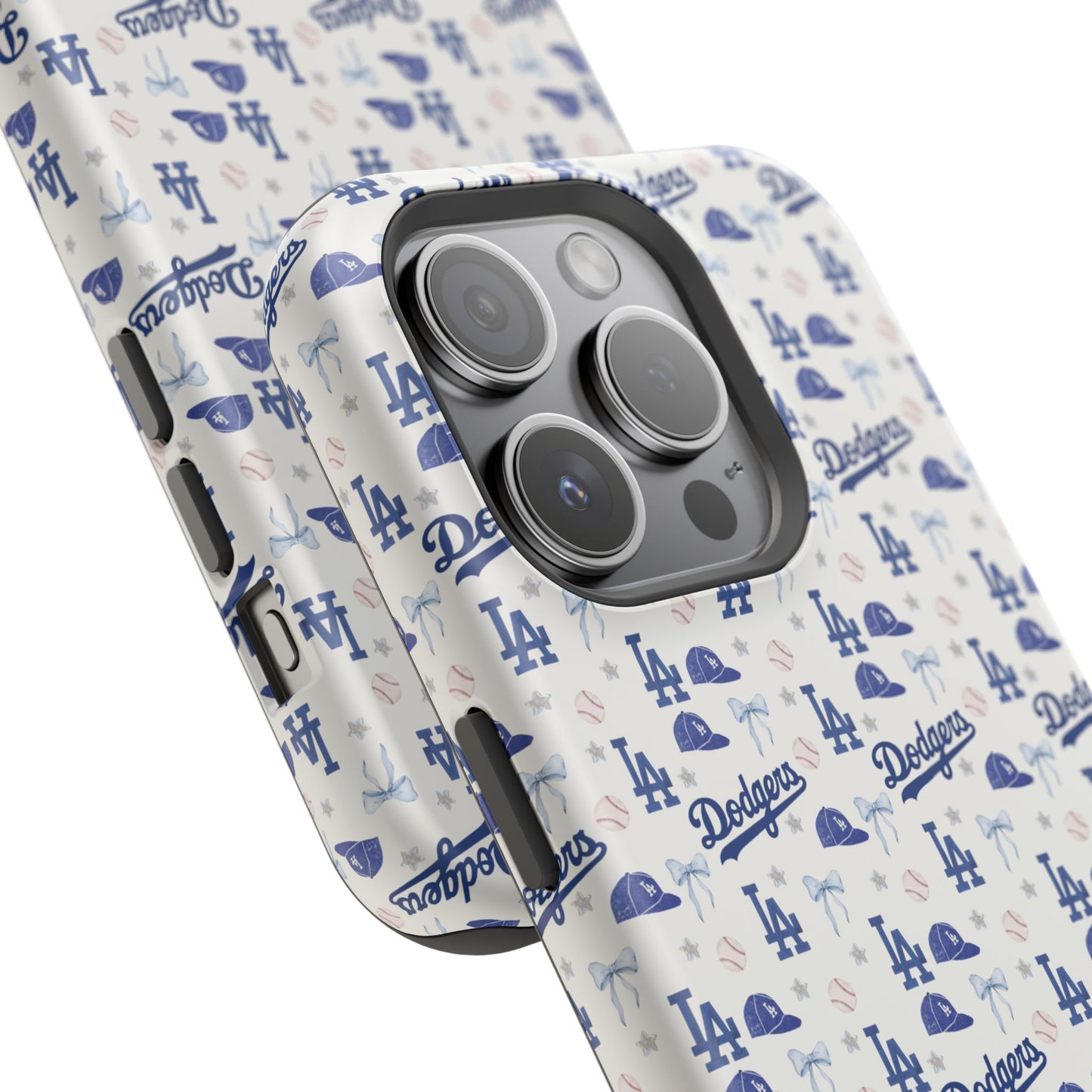 Los Angeles Dodgers Pattern Magnetic Impact-Resistant Phone Case