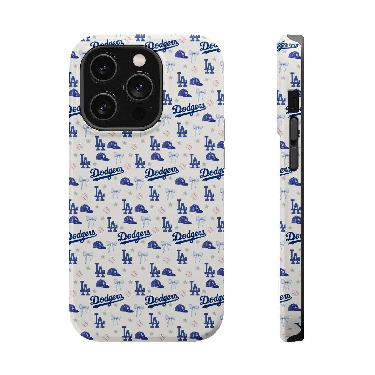 Los Angeles Dodgers Pattern Magnetic Impact-Resistant Phone Case