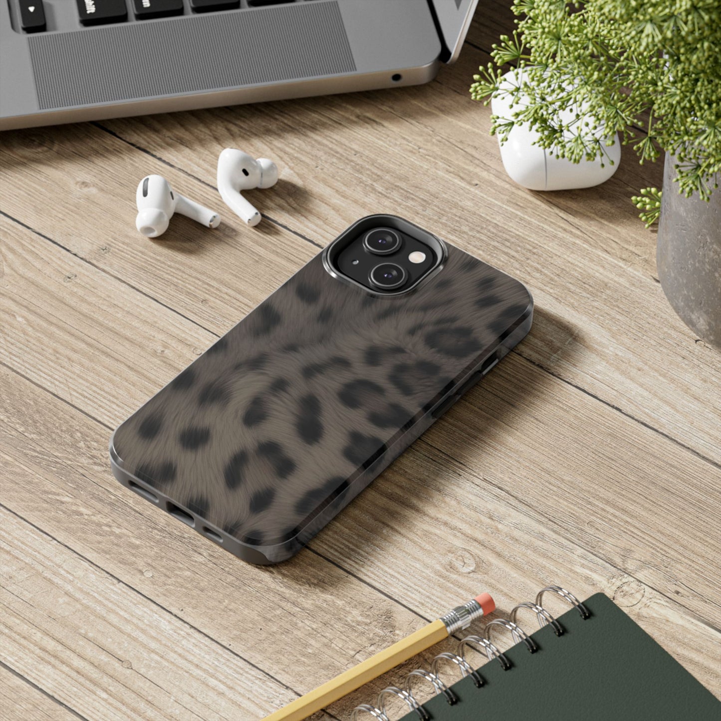 Leopard Print Tough Phone Case — Animal-Print Phone Cover