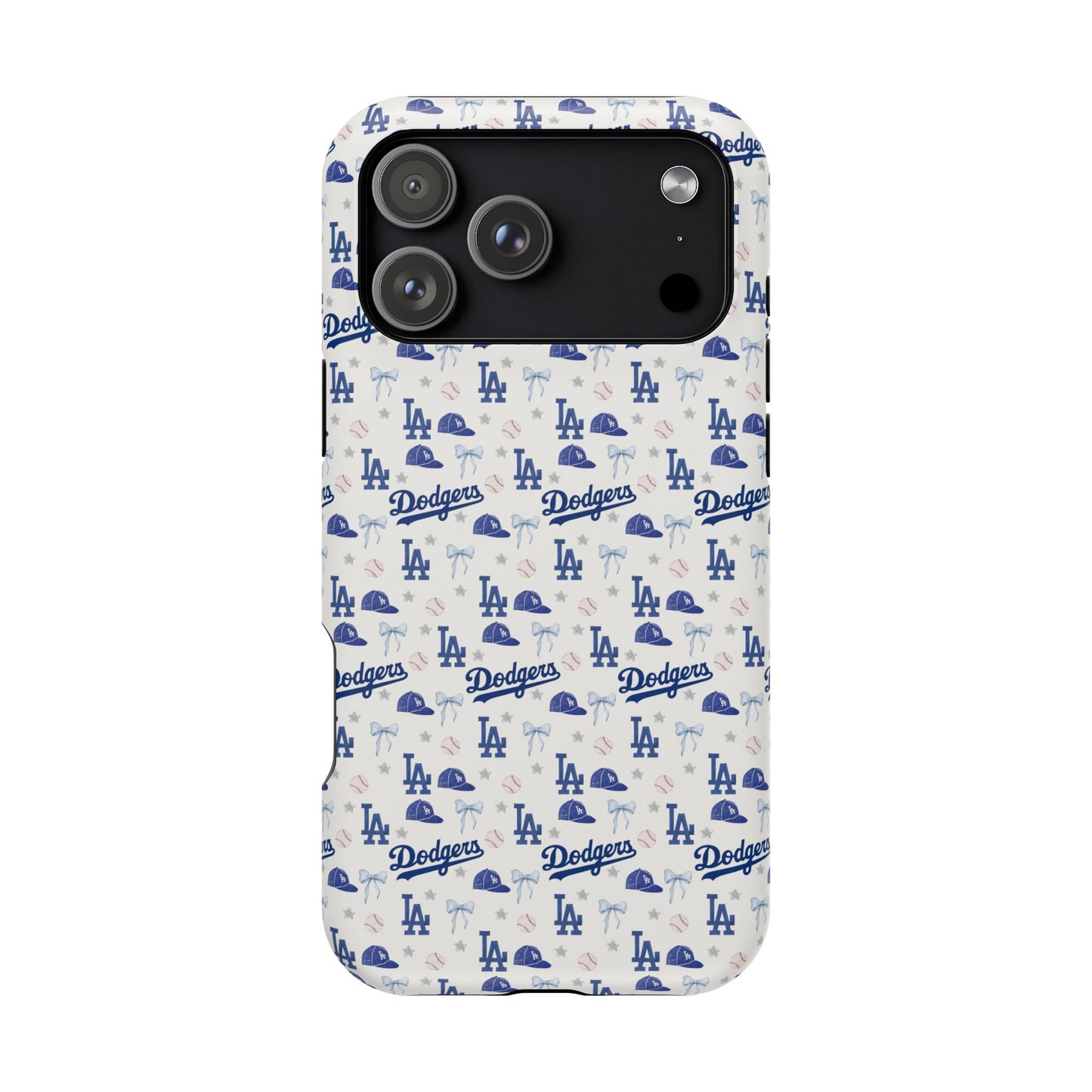 Los Angeles Dodgers Pattern Magnetic Impact-Resistant Phone Case