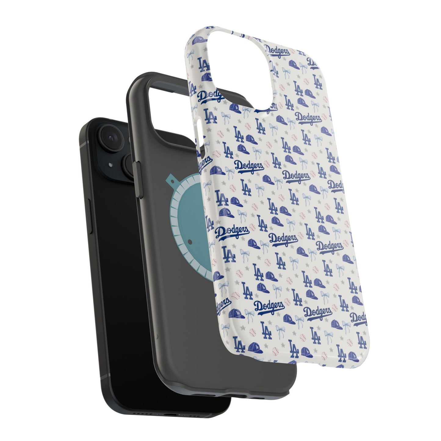 Los Angeles Dodgers Pattern Magnetic Impact-Resistant Phone Case
