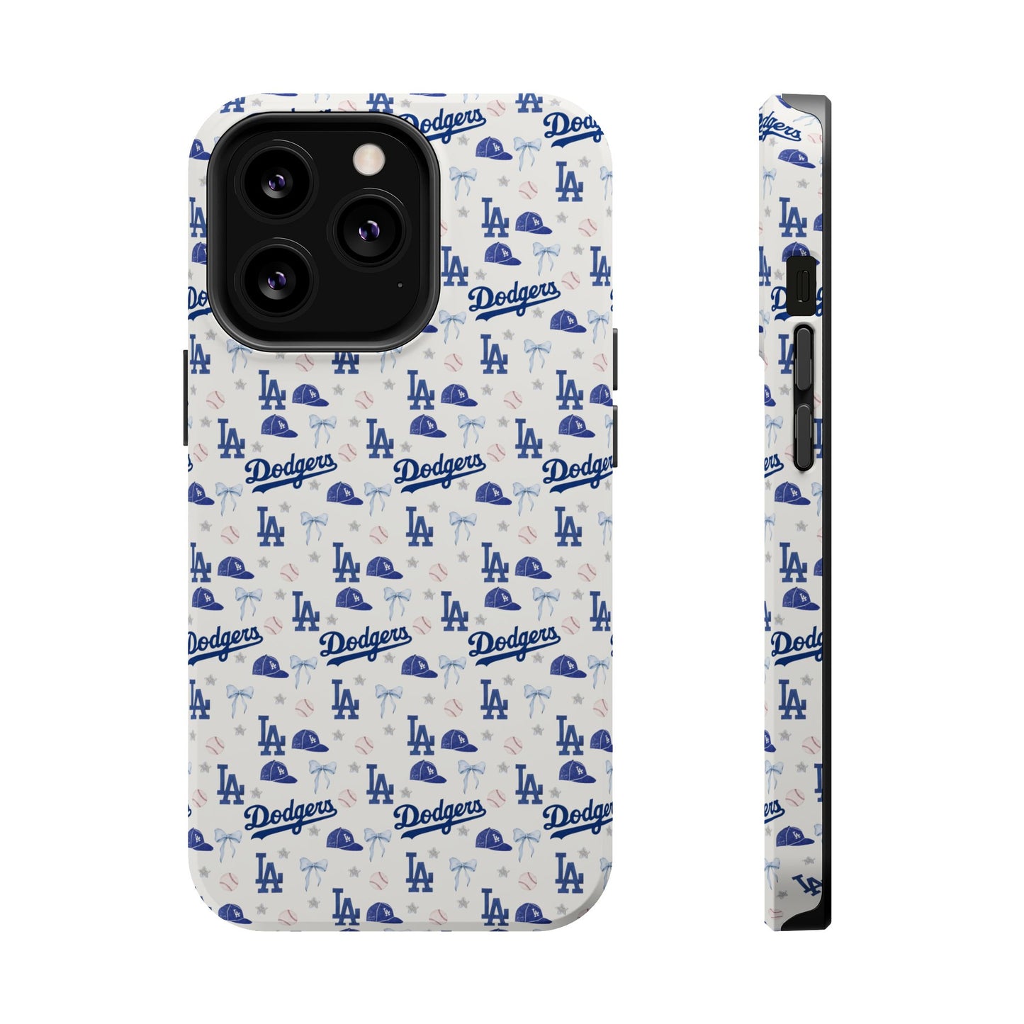 Los Angeles Dodgers Pattern Magnetic Impact-Resistant Phone Case