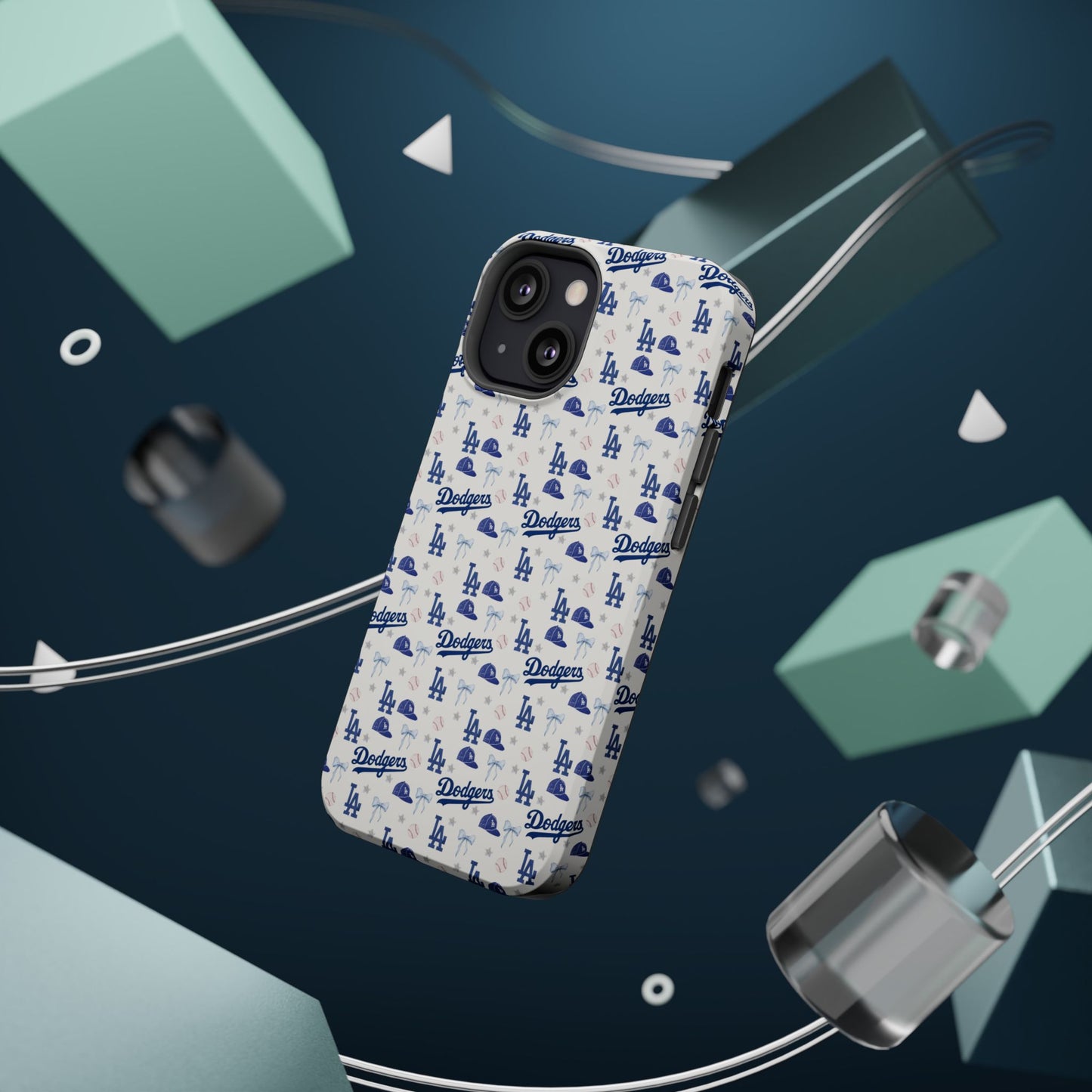 Los Angeles Dodgers Pattern Magnetic Impact-Resistant Phone Case