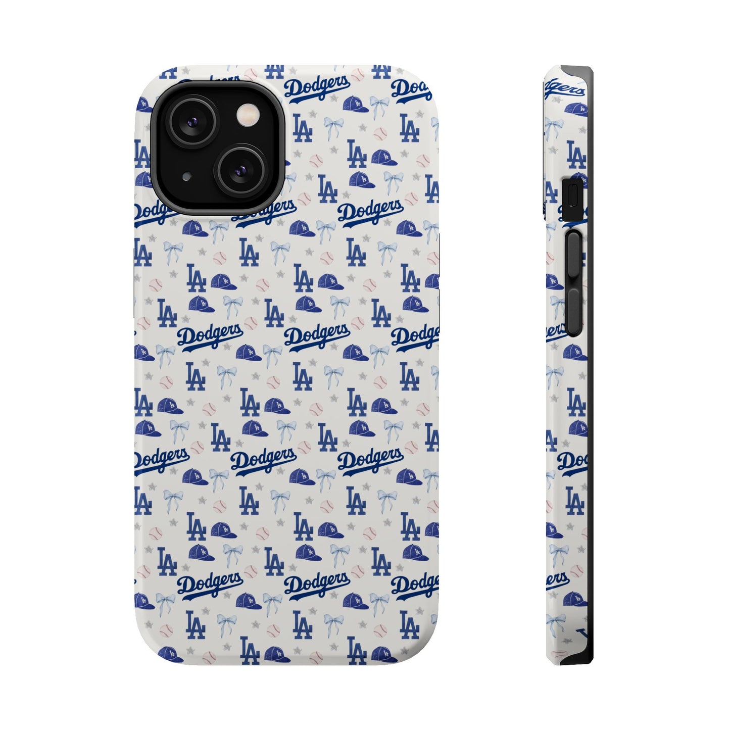 Los Angeles Dodgers Pattern Magnetic Impact-Resistant Phone Case