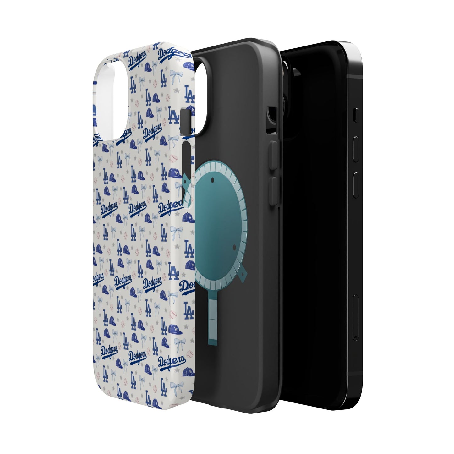 Los Angeles Dodgers Pattern Magnetic Impact-Resistant Phone Case