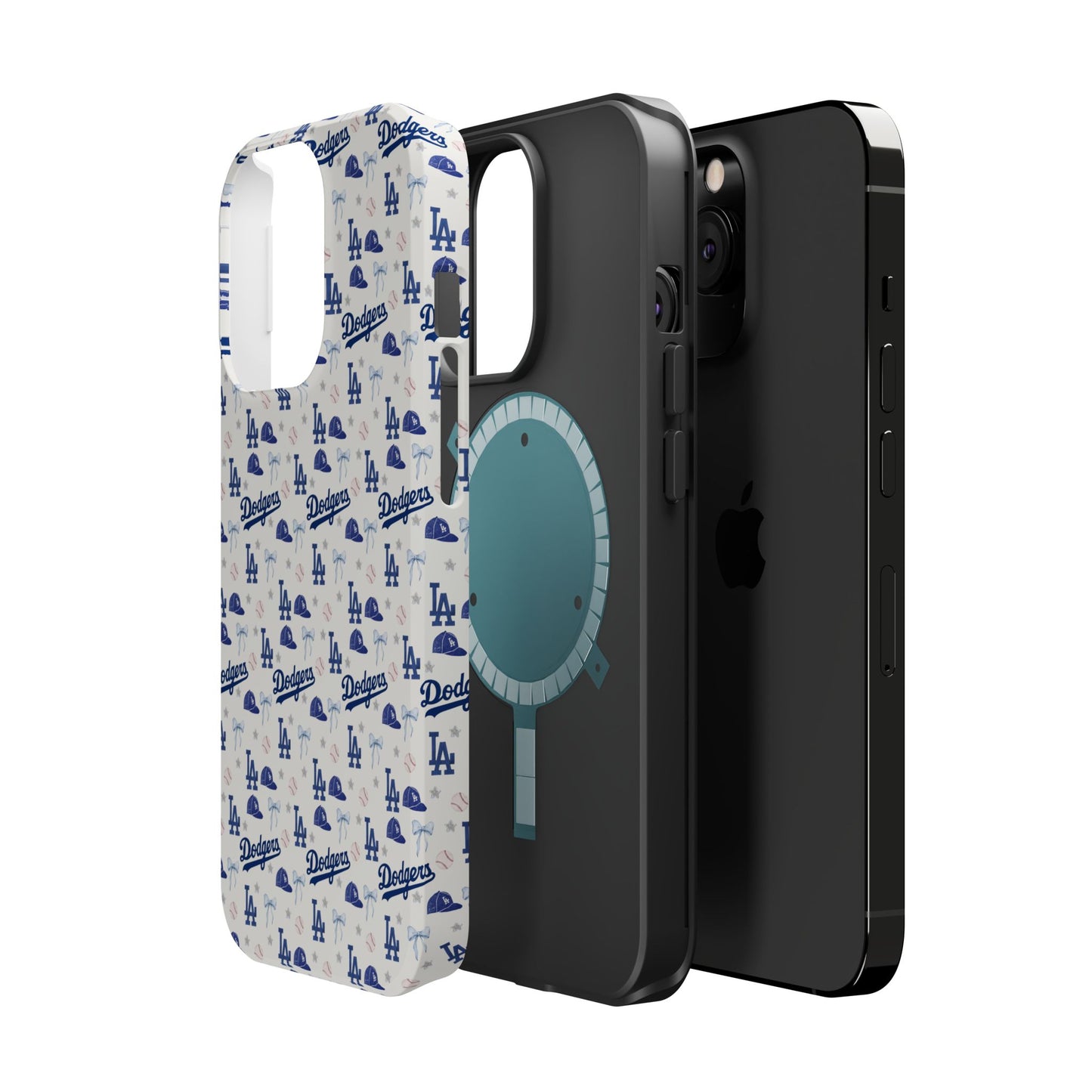 Los Angeles Dodgers Pattern Magnetic Impact-Resistant Phone Case