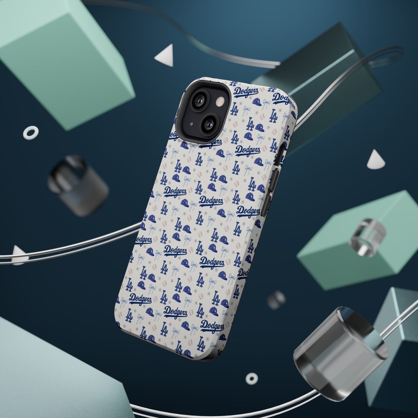 Los Angeles Dodgers Pattern Magnetic Impact-Resistant Phone Case