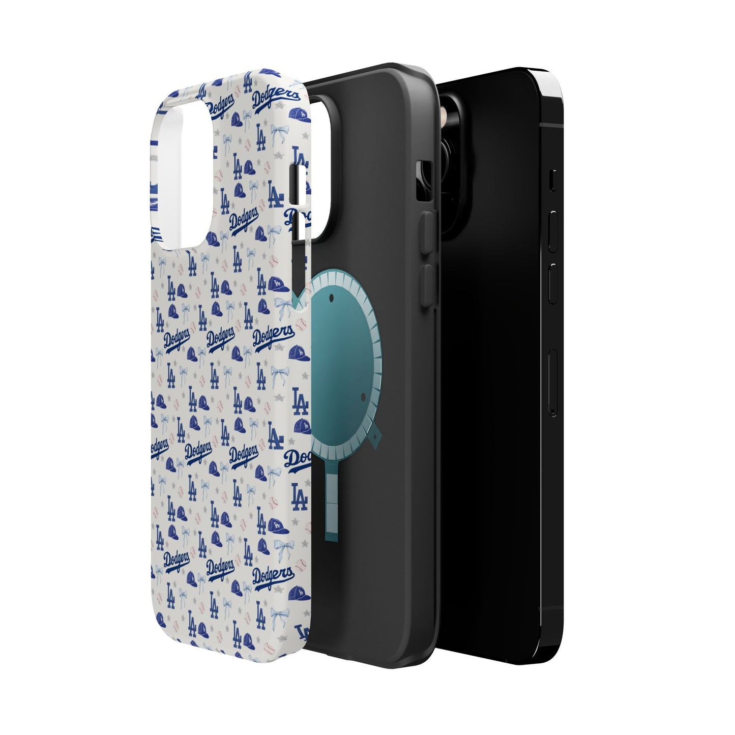 Los Angeles Dodgers Pattern Magnetic Impact-Resistant Phone Case
