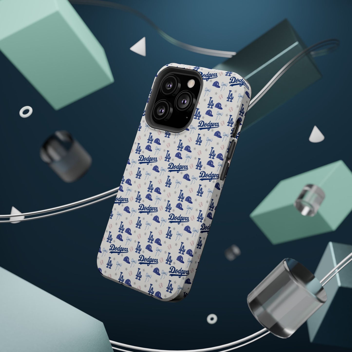 Los Angeles Dodgers Pattern Magnetic Impact-Resistant Phone Case