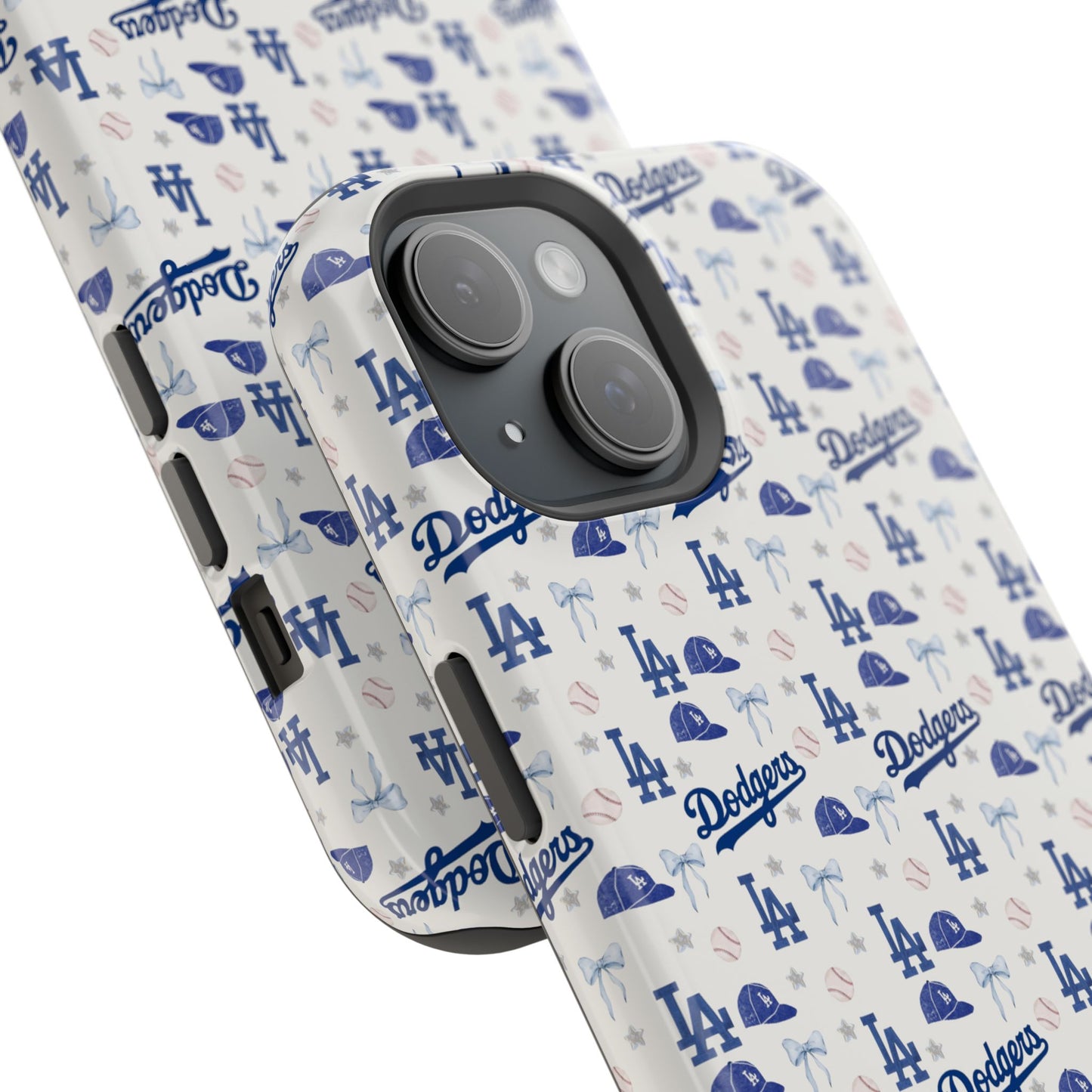 Los Angeles Dodgers Pattern Magnetic Impact-Resistant Phone Case
