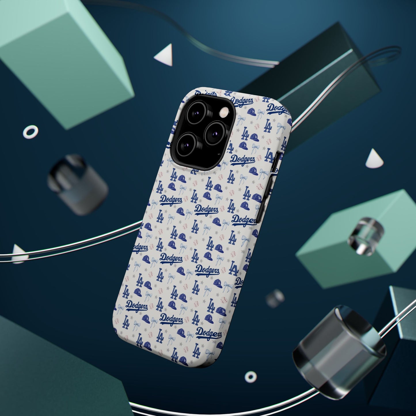 Los Angeles Dodgers Pattern Magnetic Impact-Resistant Phone Case