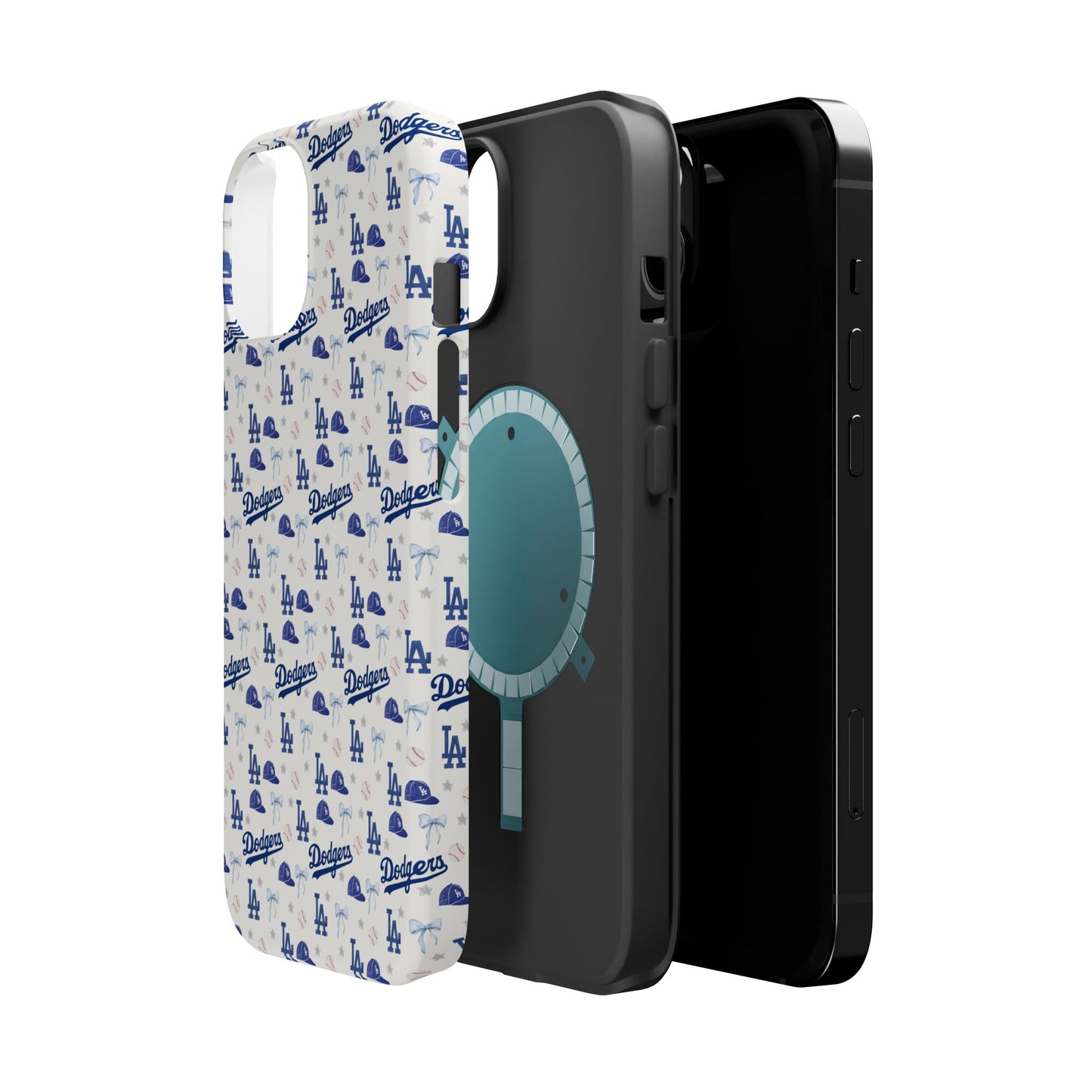 Los Angeles Dodgers Pattern Magnetic Impact-Resistant Phone Case