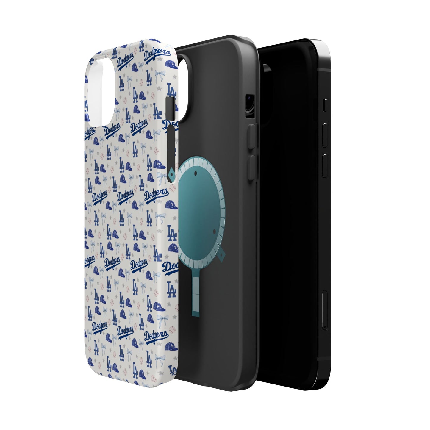Los Angeles Dodgers Pattern Magnetic Impact-Resistant Phone Case
