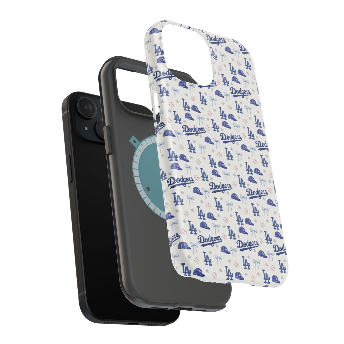Los Angeles Dodgers Pattern Magnetic Impact-Resistant Phone Case