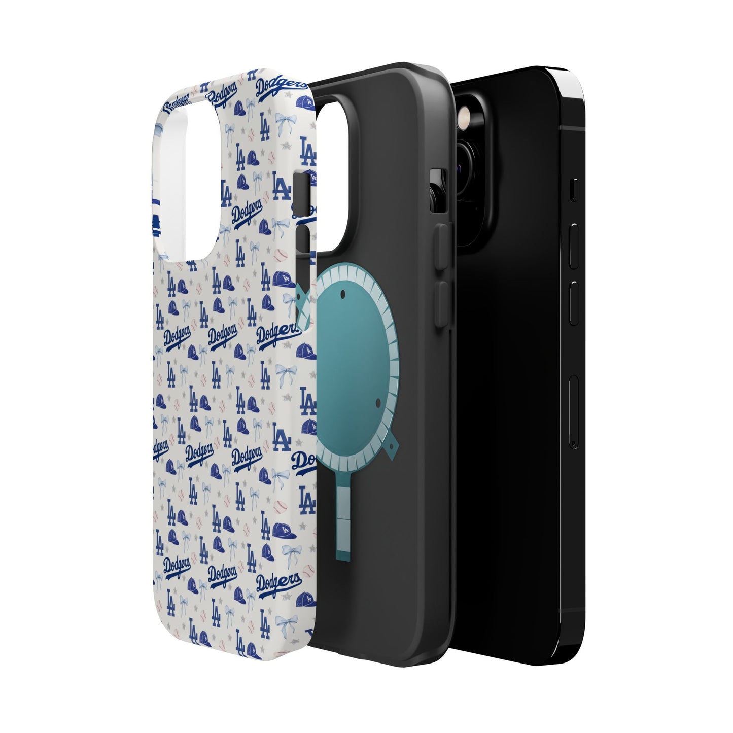 Los Angeles Dodgers Pattern Magnetic Impact-Resistant Phone Case