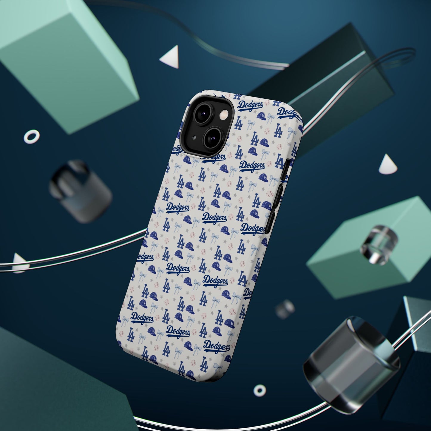 Los Angeles Dodgers Pattern Magnetic Impact-Resistant Phone Case