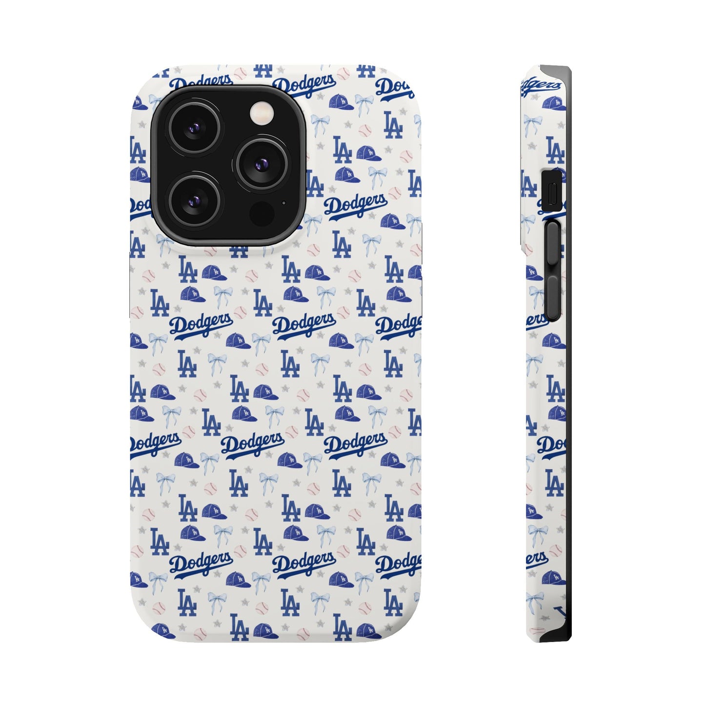 Los Angeles Dodgers Pattern Magnetic Impact-Resistant Phone Case