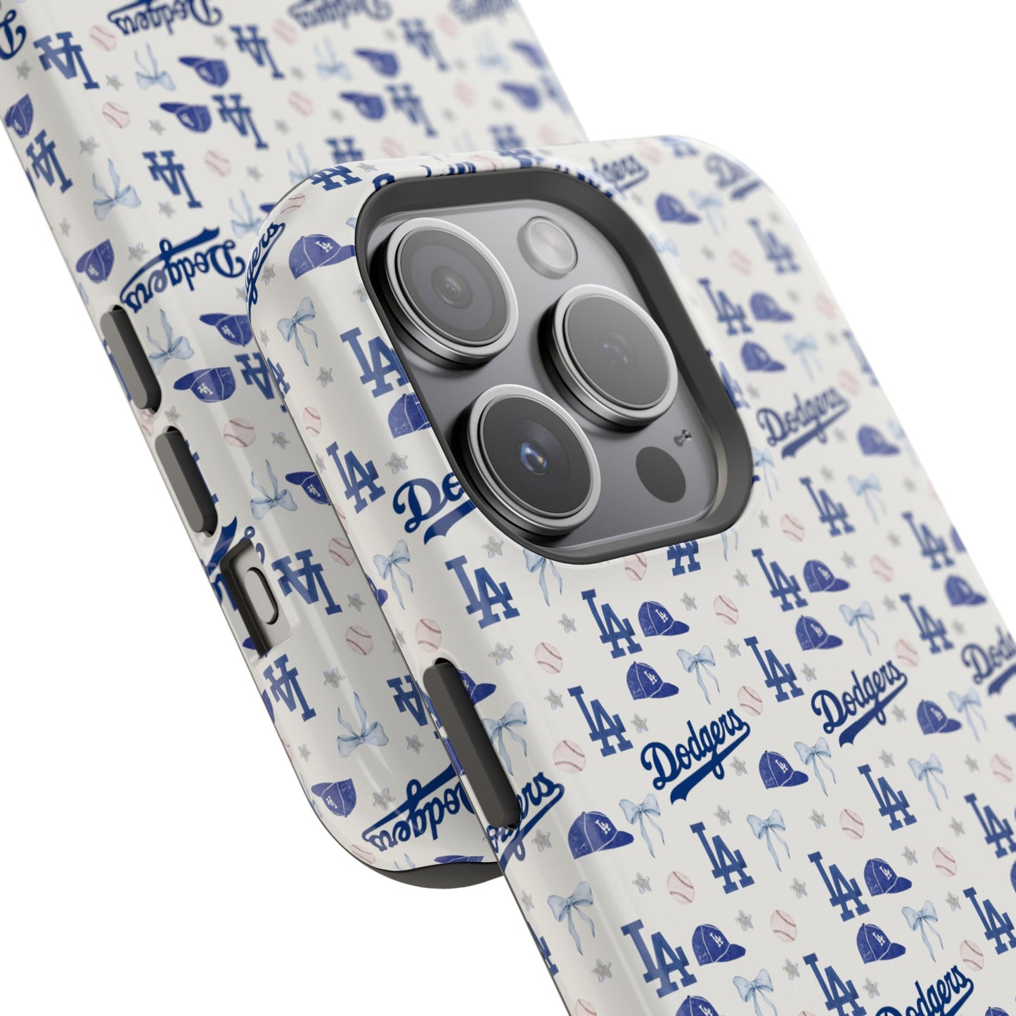 Los Angeles Dodgers Pattern Magnetic Impact-Resistant Phone Case