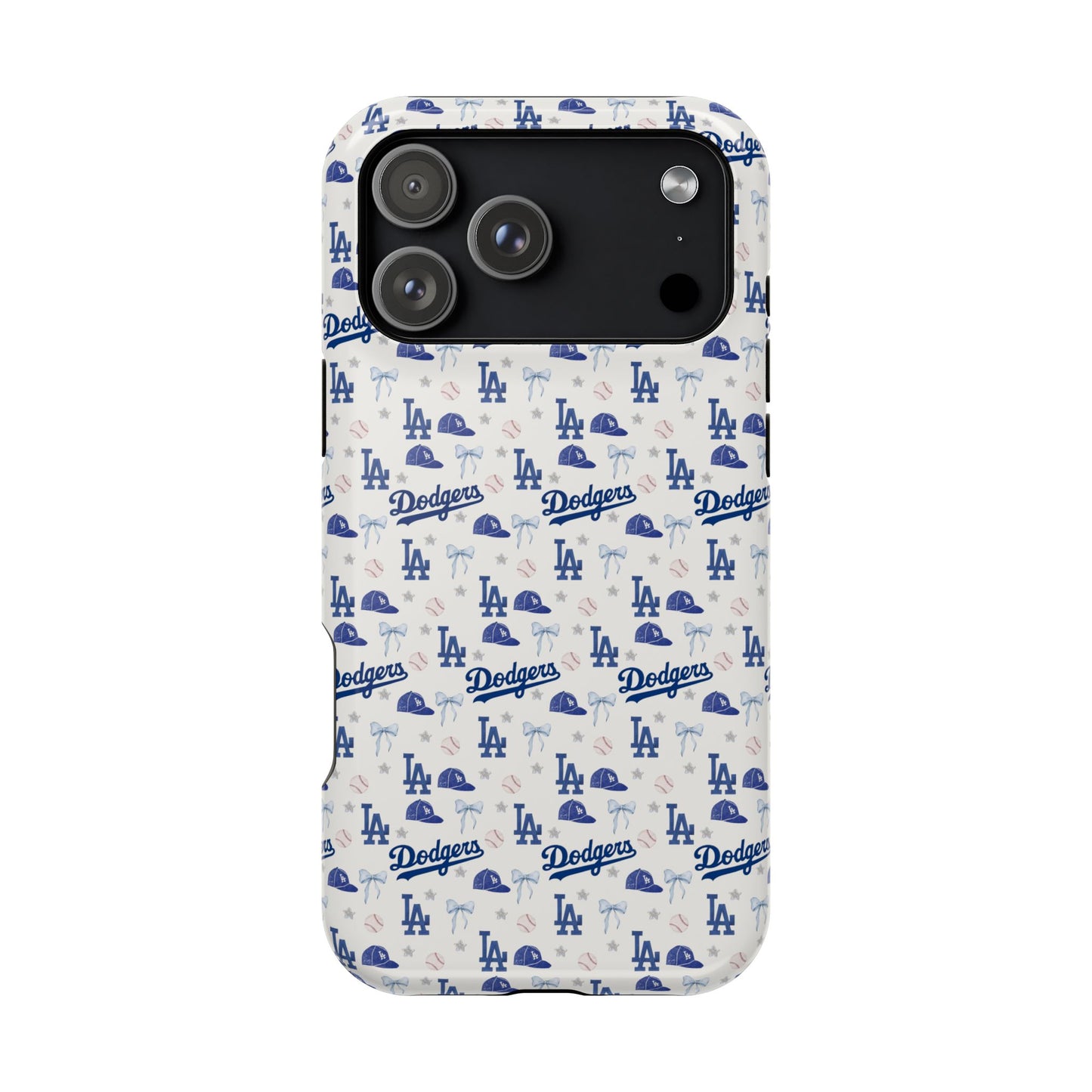 Los Angeles Dodgers Pattern Magnetic Impact-Resistant Phone Case