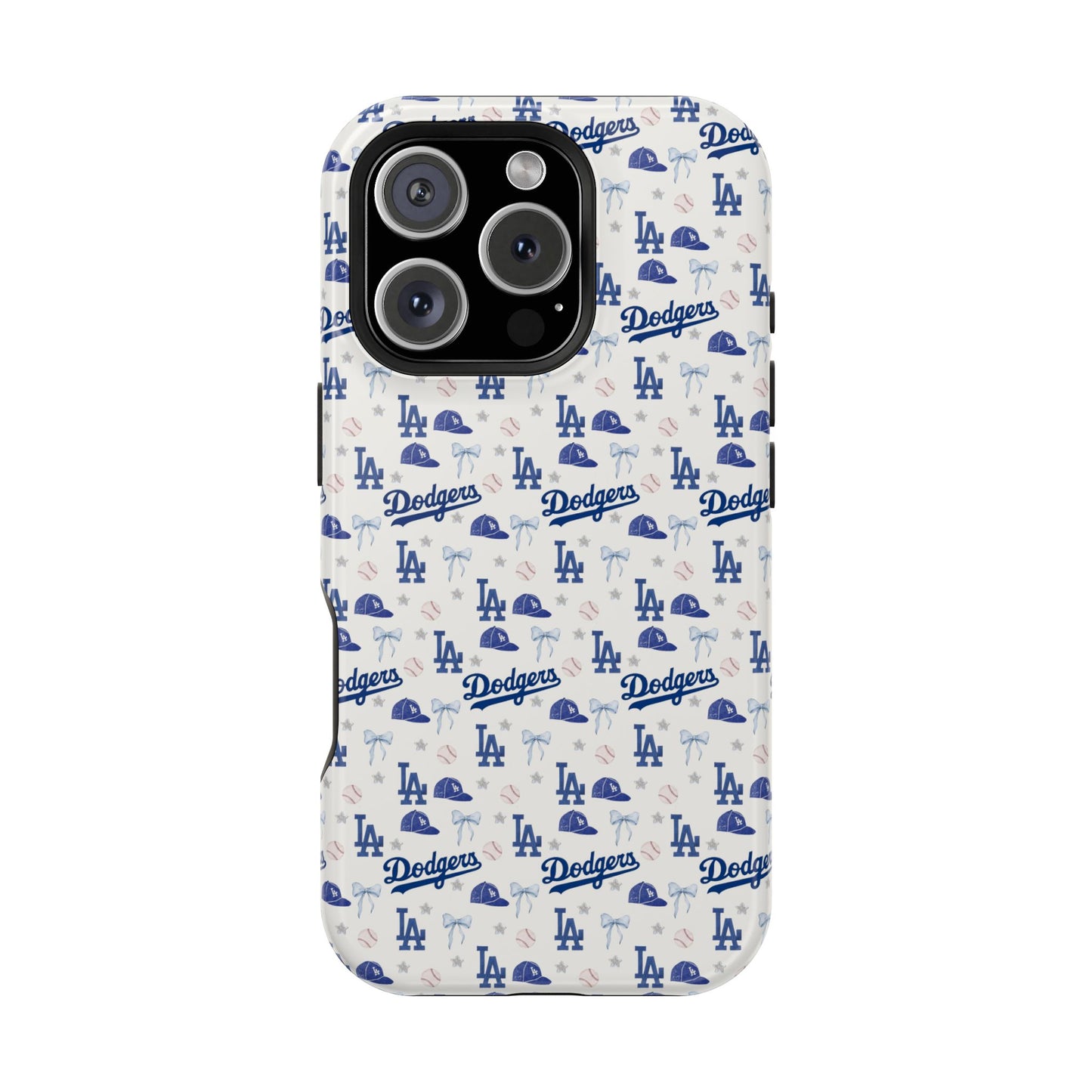 Los Angeles Dodgers Pattern Magnetic Impact-Resistant Phone Case