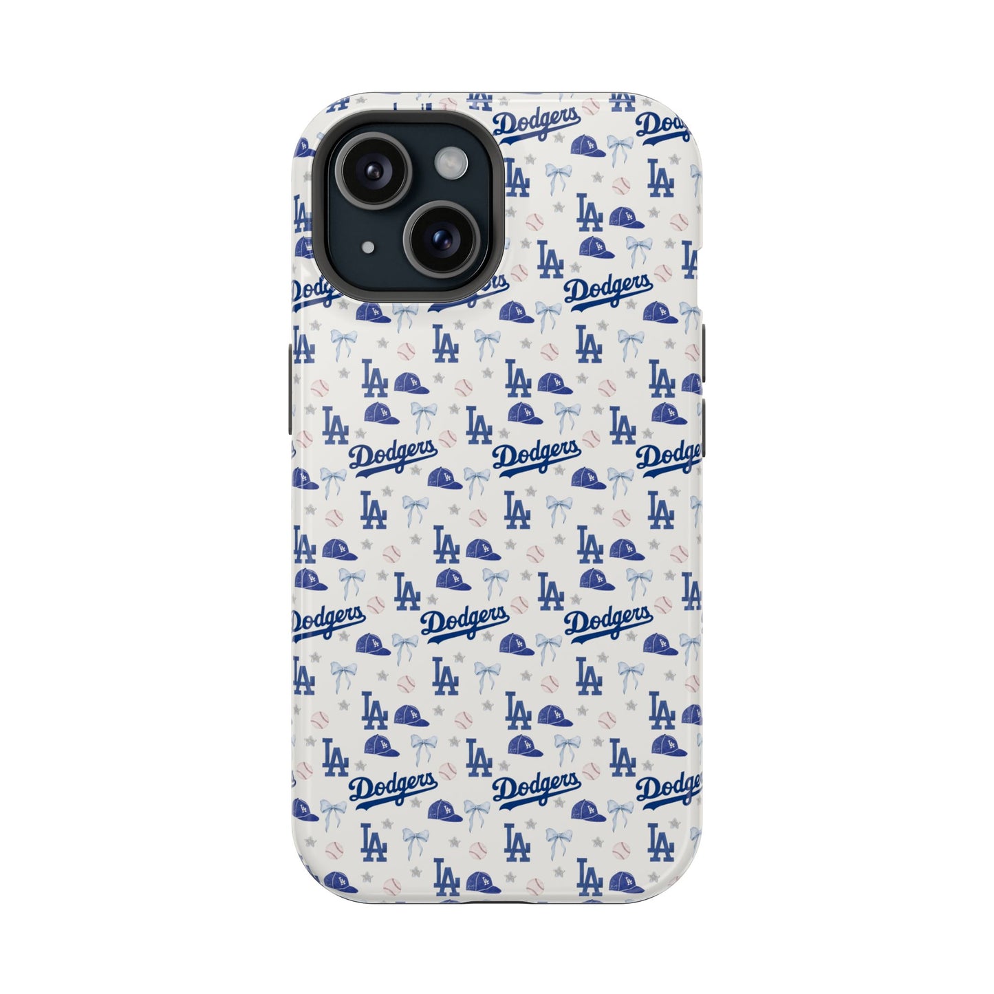 Los Angeles Dodgers Pattern Magnetic Impact-Resistant Phone Case