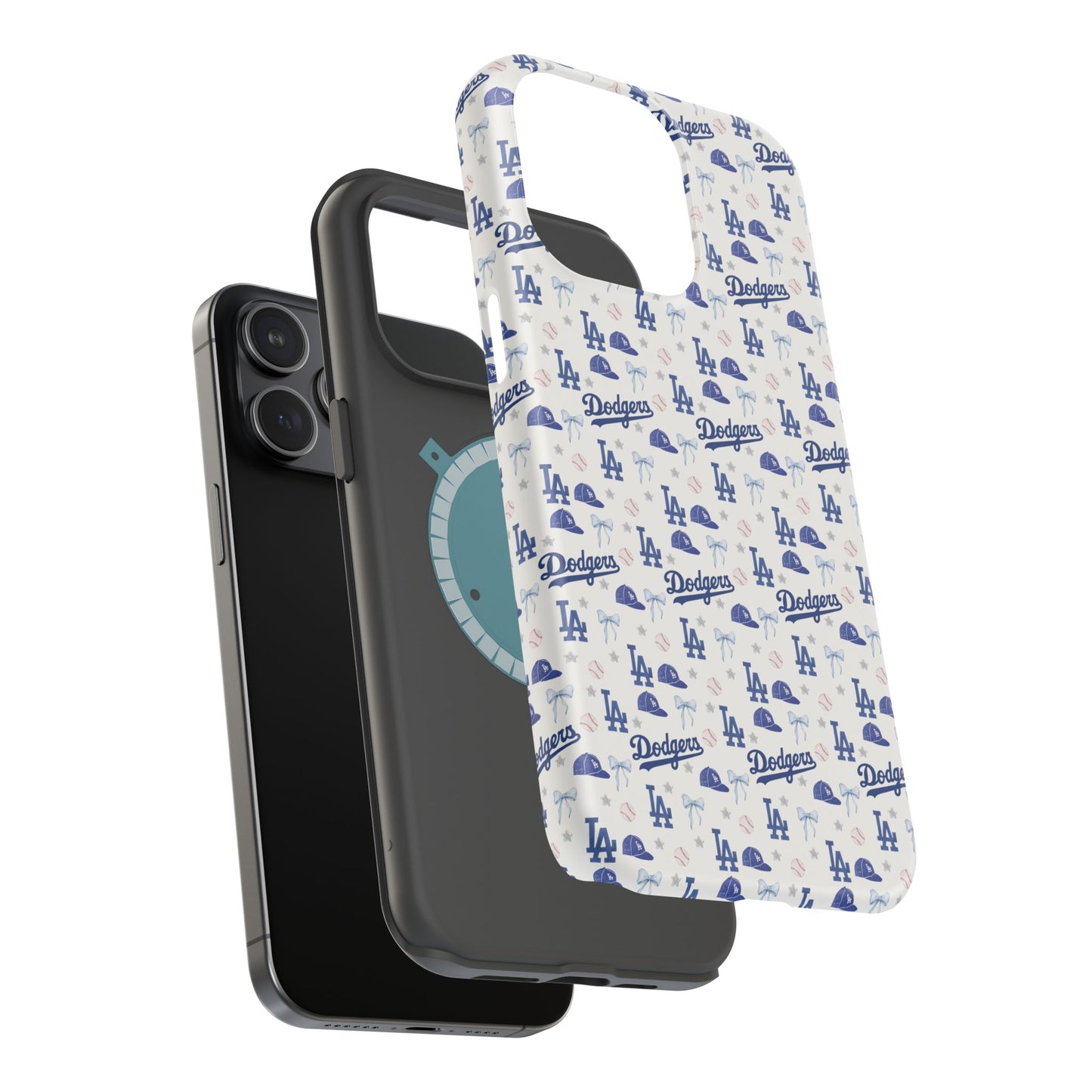 Los Angeles Dodgers Pattern Magnetic Impact-Resistant Phone Case
